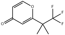 2-(1,1,1-trifluoro-2-Methylpropan-2-yl)-4H-pyran-4-one Struktur