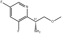(R)-1-(3,5-difluoropyridin-2-yl)-2-MethoxyethanaMine 化学構造式