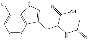 2-acetaMido-3-(7-chloro-1H-indol-3-yl)propanoic acid Structure