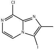 8-氯-3-碘-2-甲基咪唑并[1,2-A]吡嗪 结构式