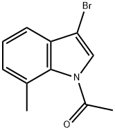 1-Acetyl-3-broMo-7-Methylindole Structure