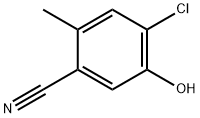 4-Chloro-5-hydroxy-2-Methylbenzonitrile Struktur