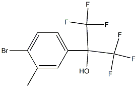2-(4-BROMO-3-METHYLPHENYL)-1,1,1,3,3,3-HEXAFLUOROPROPAN-2-OL 结构式