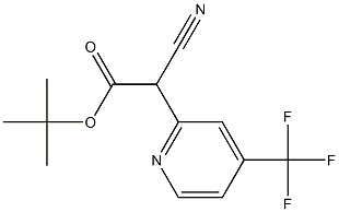 tert-butyl 2-cyano-2-(4-(trifluoroMethyl)pyridin-2-yl)acetate Struktur