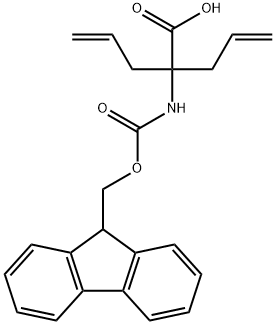 N-FMoc-2-aMino-2-(2-propenyl)-4-Pentenoic acid Structure
