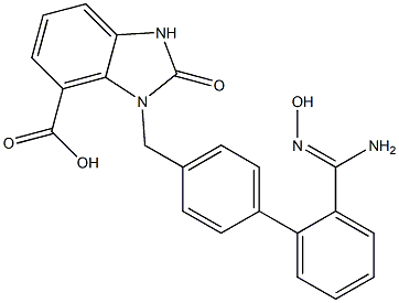 (Z)-3-((2'-(N'-hydroxycarbaMiMidoyl)biphenyl-4-yl)Methyl)-2-oxo-2,3-dihydro-1H-benzo[d]iMidazole-4-carboxylic acid|阿齐沙坦杂质 (D)