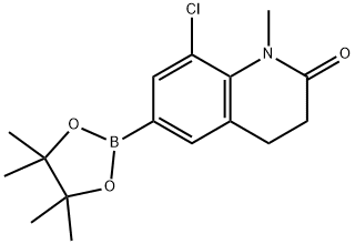 8-Chloro-1-Methyl-6-(4,4,5,5-tetraMethyl-[1,3,2]dioxaborolan-2-yl)-3,4-dihydro-1H-quinolin-2-one Structure