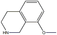 1,2,3,4-tetrahydro-8-Methoxyisoquinoline 结构式