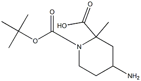 1-Tert-butyl 2-Methyl 4-aMinopiperidine-1,2-dicarboxylate Struktur