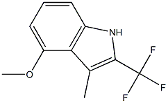 4-Methoxy-3-Methyl-2-(trifluoroMethyl)-1H-indole Struktur