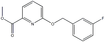 6-(3-Fluoro-benzyloxy)-pyridine-2-carboxylic acid Methyl ester Structure