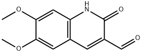 6,7-DiMethoxy-2-oxo-1,2-dihydro-quinoline-3-carbaldehyde Struktur