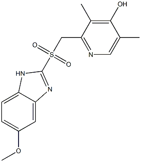 2-[[(5-Methoxy-1H-benziMidazol-2-yl)sulfonyl]Methyl]-3,5-diMethyl-4-hydroxy-pyridine,1391054-80-0,结构式