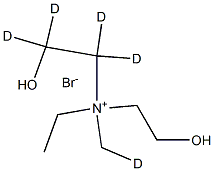 N-Ethyl-2-hydroxy-N-(2-hydroxyethyl)-N-MethylethanaMiniuM-d5 BroMide Structure