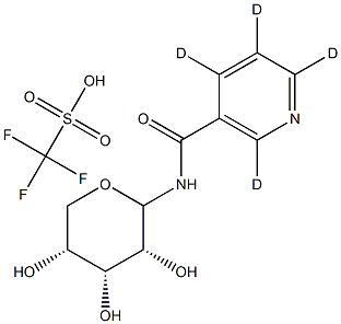 RibosylnicotinaMide-d4 Triflate Struktur