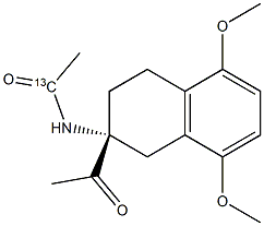 N-[(2R)-2-Acetyl-1,2,3,4-tetrahydro-5,8-diMethoxy-2-naphthalenyl]-acetaMide-13C Structure
