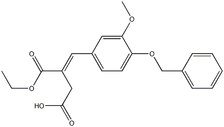 [[3-Methoxy-4-(phenylMethoxy)phenyl]Methylene]butanedioic Acid Ethyl Ester Structure