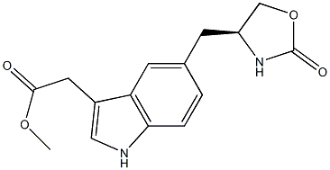 5-[[(4S)-2-Oxo-4-oxazolidinyl]Methyl]-1H-indole-3-acetic Acid Methyl Ester Structure