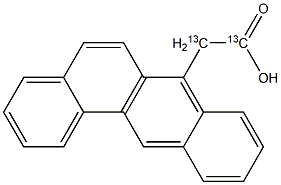 ベンズ[A]アントラセン-7-酢酸-13C2 化学構造式