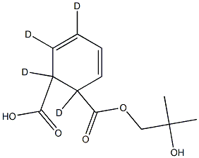1,2-(Benzene-d4)dicarboxylic Acid Mono(2-hydroxy-2-Methylpropyl) Ester Structure
