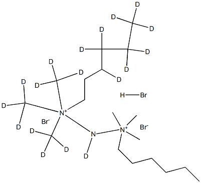 IMinobis(6-hexyltriMethylaMMoniuM)-d18 BroMide HydrobroMide Structure