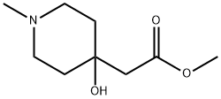 2-(4-羟基-1-甲基哌啶-4-基)乙酸甲酯 结构式