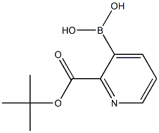 2-(tert-butoxycarbonyl)pyridin-3-ylboronic acid Struktur