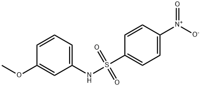 N-(3-甲氧基苯)-4-硝基苯磺酰胺,16936-99-5,结构式