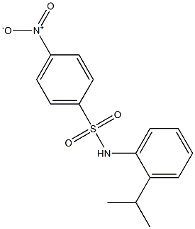 N-(2-异丙基苯)-4-硝基苯磺酰胺 结构式