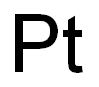 PlatinuM, 0.5% on 2.7-3.3MM (0.11-0.13in) aluMina pellets, reduced 化学構造式