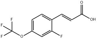 2-Fluoro-4-(trifluoroMethoxy)cinnaMic acid, 97% Struktur