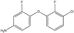 4-(3-氯-2-氟苯氧基)-3-氟苯胺,97%,,结构式