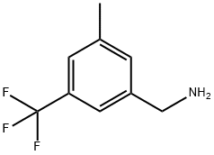 3-メチル-5-(トリフルオロメチル)ベンジルアミン 化学構造式