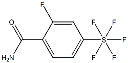 2-Fluoro-4-(pentafluorothio)benzaMide, 97% 化学構造式