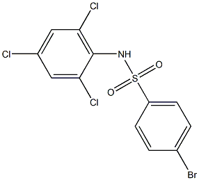 4-BroMo-N-(2,4,6-trichlorophenyl)benzenesulfonaMide, 97% 结构式