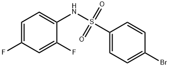 4-溴-N-(2,4-二氟苯基)苯磺酰胺,346715-22-8,结构式