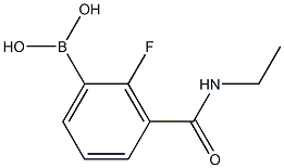 3-(乙基氨基甲酰)-2-氟苯硼酸,97% 结构式