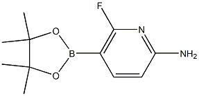 6-Fluoro-5-(4,4,5,5-tetraMethyl-[1,3,2]dioxaborolan-2-yl)-pyridin-2-ylaMine Structure