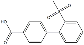 2'-Methanesulfonyl-biphenyl-4-carboxylic acid Structure