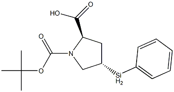 (2R,4S)-1-(tert-butoxycarbonyl)-4-(phenylselanyl)pyrrolidine-2-carboxylic acid Structure