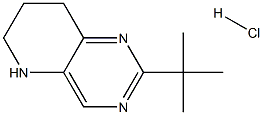 2-tert-Butyl-5,6,7,8-tetrahydro-pyrido[3,2-d]pyriMidine hydrochloride Struktur