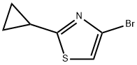 2-broMo-5-cyclopropylthiazole Struktur