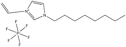 1-乙烯基-3-辛基咪唑六氟磷酸盐, , 结构式