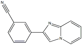 3-(IMIDAZO[1,2-A]PYRIDIN-2-YL)BENZONITRILE 结构式