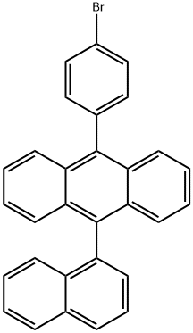 9-(4-ブロモフェニル)-10-(1-ナフチル)アントラセン 化学構造式