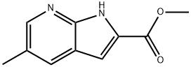 5-甲基-1H-吡咯并[2,3-B]吡啶-2-甲酸甲酯, 1373228-85-3, 结构式
