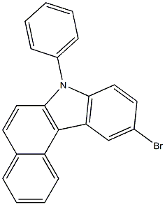7H-Benzo[c]carbazole,10-broMo-7-phenyl- 结构式