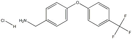 {4-[4-(三氟甲基)苯氧基]苯基}甲胺盐酸,1188479-28-8,结构式