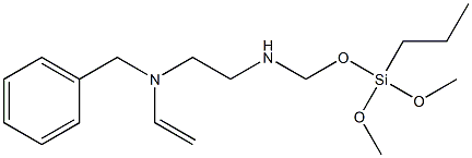 ((vinylbenzylaminoethyl)amino)propyltrimethoxysilane Structure