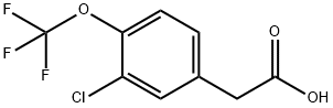 3-氯-4-三氟甲氧基苯乙酸 结构式